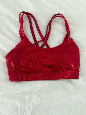 lululemon athletica Red Double-Strap Sports Bra